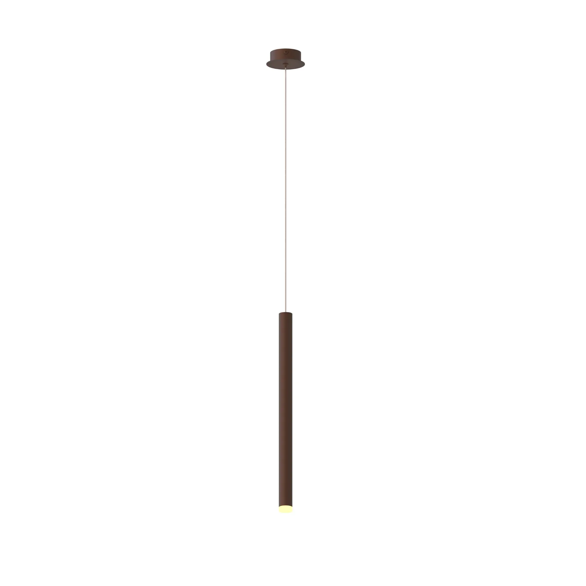 Cala 1 Light 2.55m Pendant 6W LED Rust Brown M8081  Mantra Cala